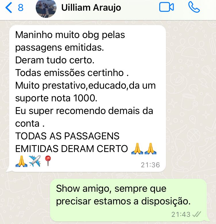 Uilliam - Viagem para Recife/PE