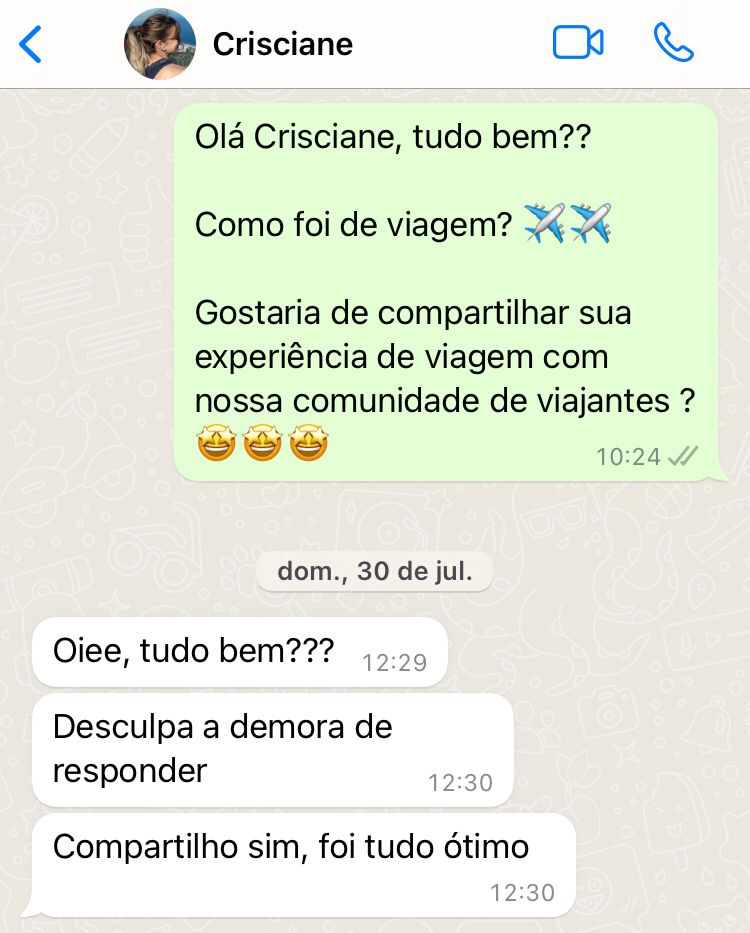 Crisciane - Viagem para São Paulo/SP